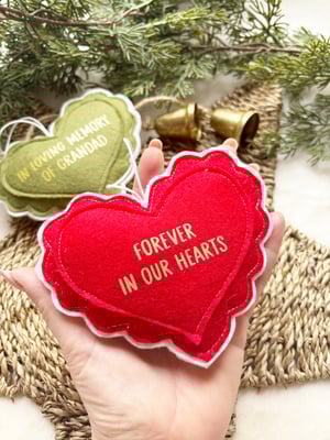 Image of Remembrance heart decoration