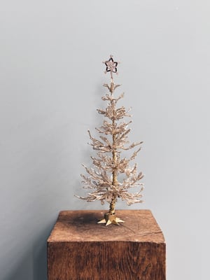 ‘Vintage sølv’ perlejuletræ