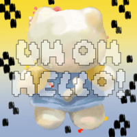 Image 2 of ☆彡UH OH HELLO Keychain!