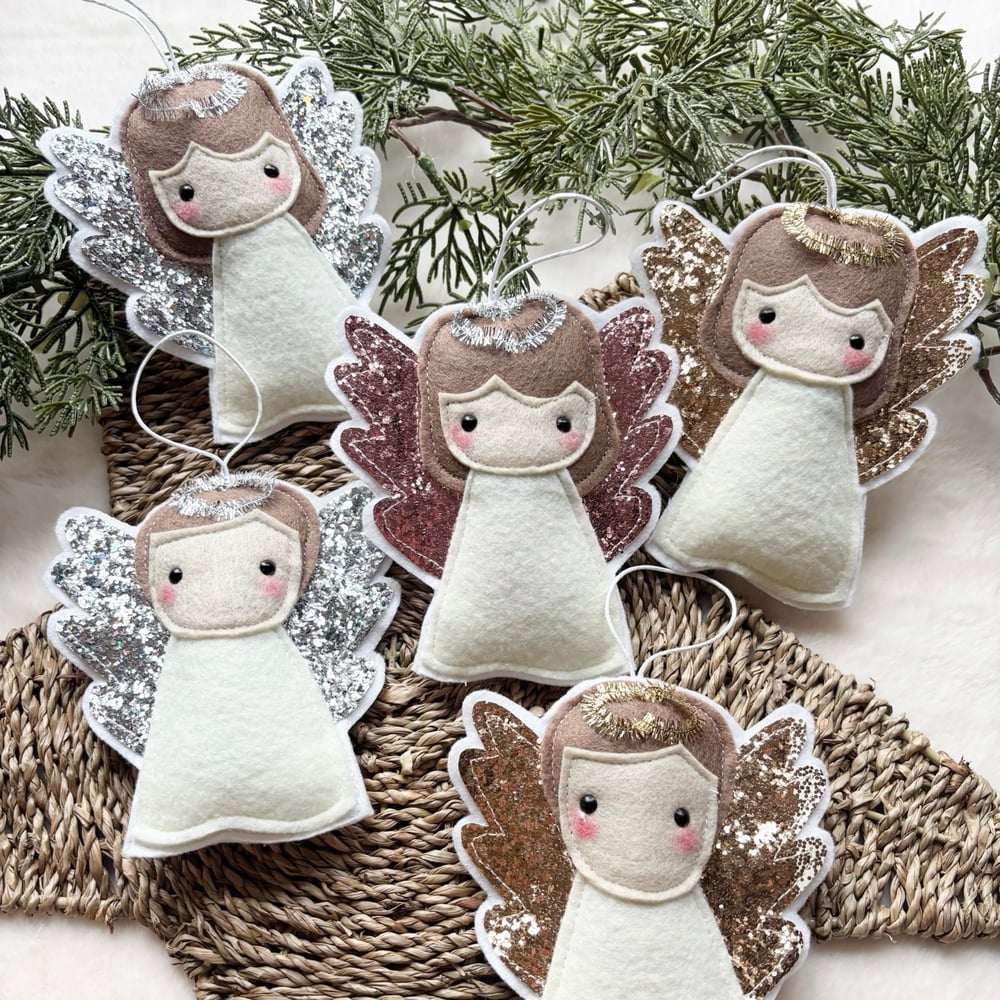 Image of Christmas angel decorations