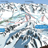 Image 3 of Affiche plan des pistes GRAND TOURMALET