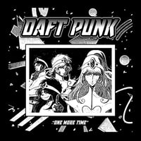 Image 3 of DAFT PUNK "ONE MORE TIME" BLACK T-SHIRT 