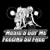 Image 4 of DAFT PUNK "ONE MORE TIME" BLACK T-SHIRT 