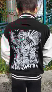 Image 1 of RAPTOR ASSAILLANT // Veste Teddy enfant noir et blanc