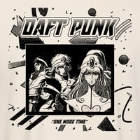 Image 3 of DAFT PUNK "ONE MORE TIME" IVORY T-SHIRT **PRE-ORDER***