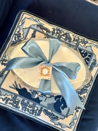 Image 11 of Jeanette  Lombardi 1940s Glass Footed Triple Wooden Wick Soy Candle 