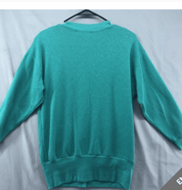 Image 2 of Vintage Chance Encounters Green Long Sleeve Knit Cardigan Sweater Small Women