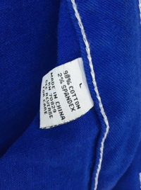 Image 3 of New Rue21 Blue Straight Leg Cargo Denim Jeans Casual Young Adult Size L Women