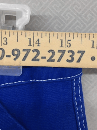 Image 4 of New Rue21 Blue Straight Leg Cargo Denim Jeans Casual Young Adult Size L Women