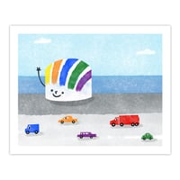 Dorchester Gas Tank 8" x 10" Art Print