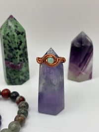 Image 1 of Opal ring (copper rings)