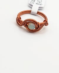 Image 2 of Opal ring (copper rings)