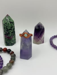 Image 3 of Opal ring (copper rings)