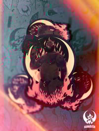 Image 2 of Flogged In Fire and Moonlight - Sticker