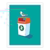 Revere Beach Seagull 8" x 10" Art Print