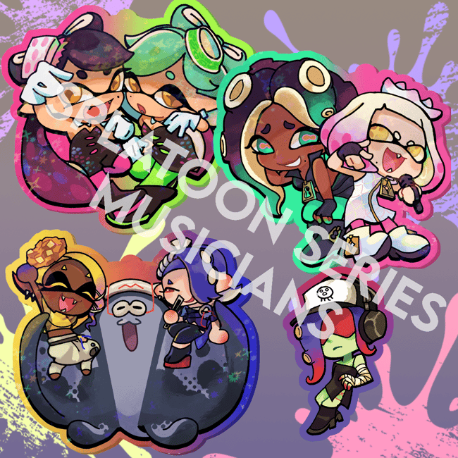 Splatoon Idol Group Acrylic Charms