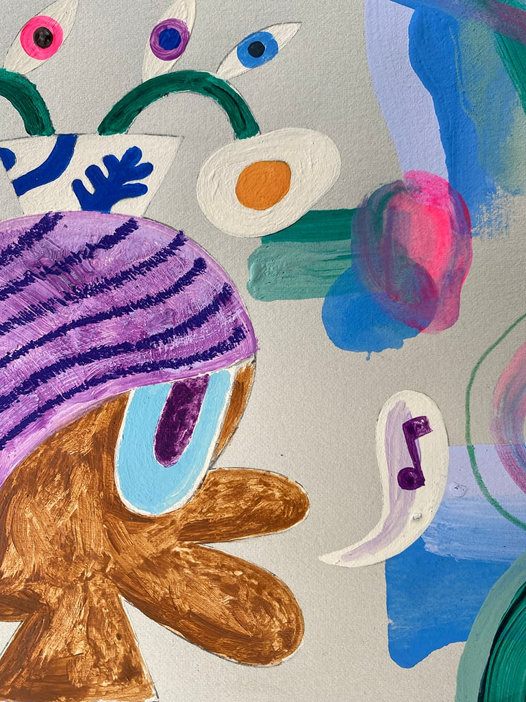 EGG RUNNER PAINTING Image 2