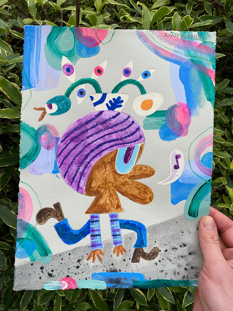 EGG RUNNER PAINTING Image 5