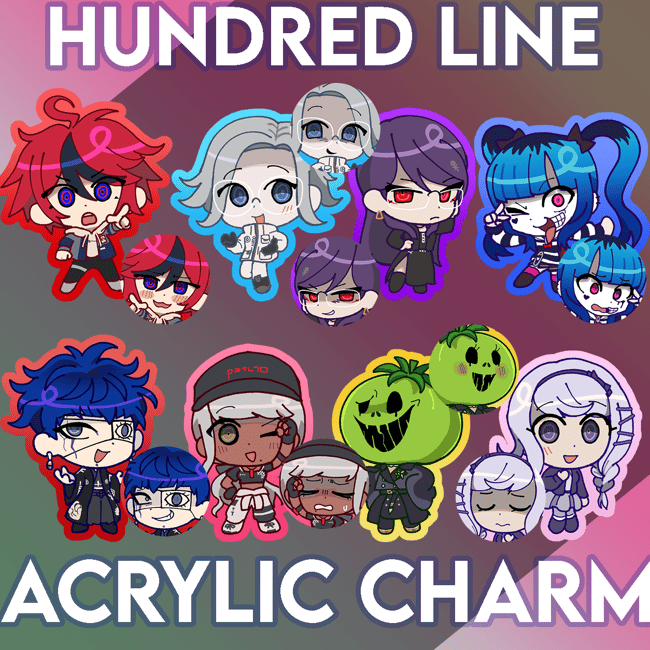 Hundred Line Acrylic Charms