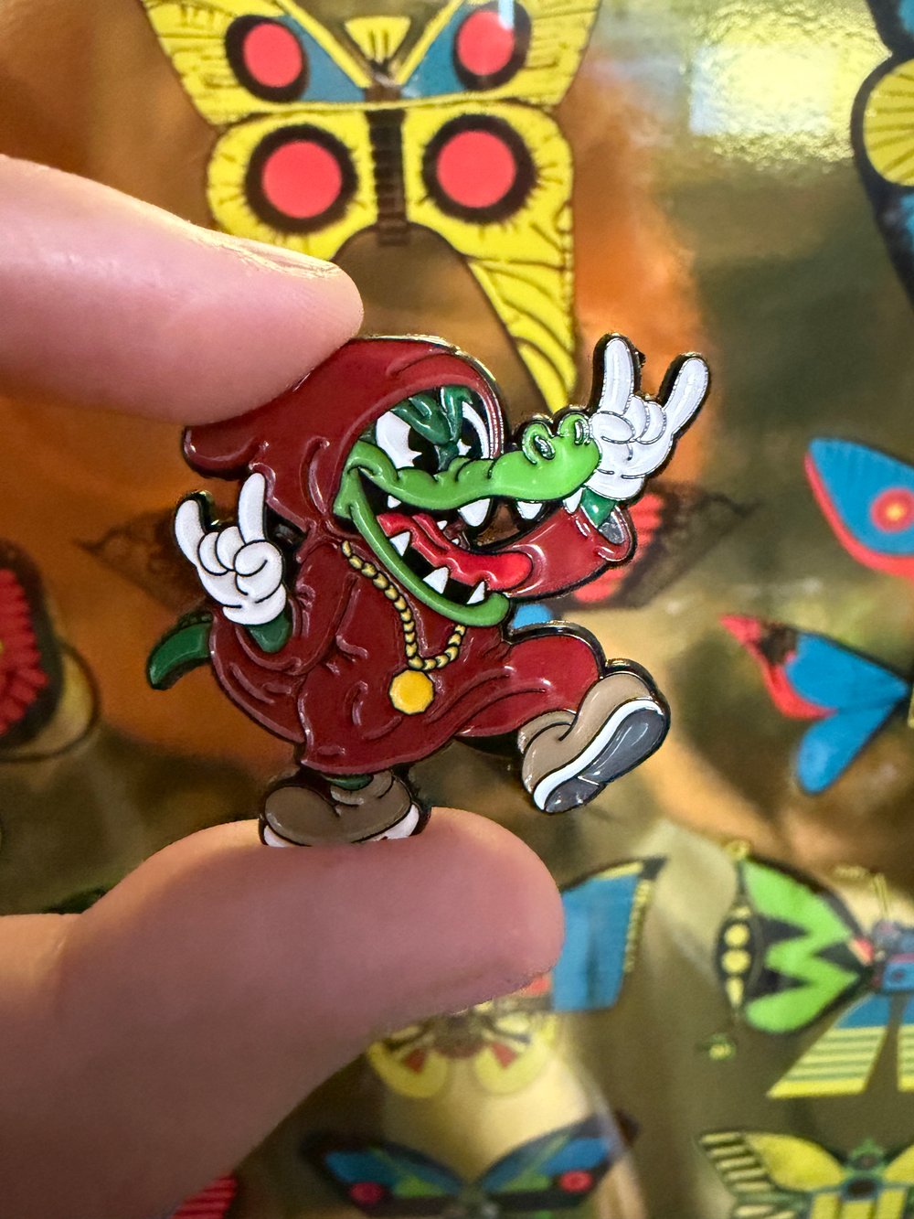 Gator Cultist Pin