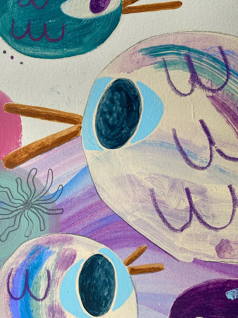 AND THEN WE WALKED TO THE BEACH PAINTING Image 2