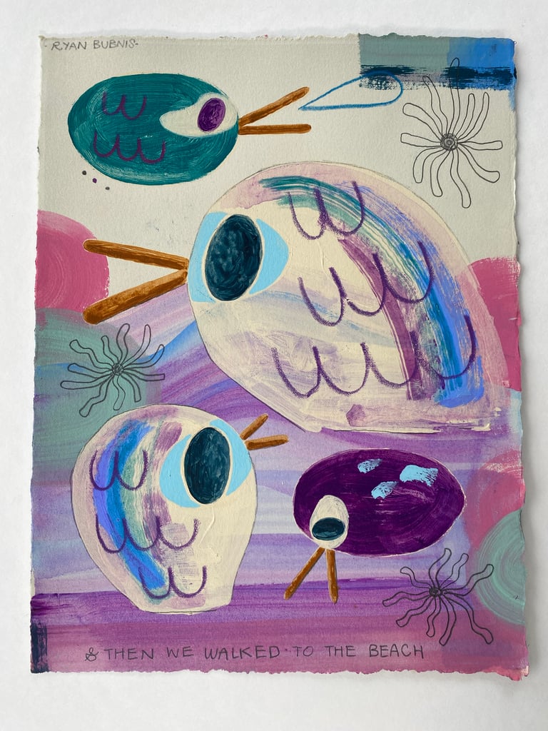 AND THEN WE WALKED TO THE BEACH PAINTING