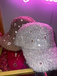 Image 1 of Bling Furry Cap 