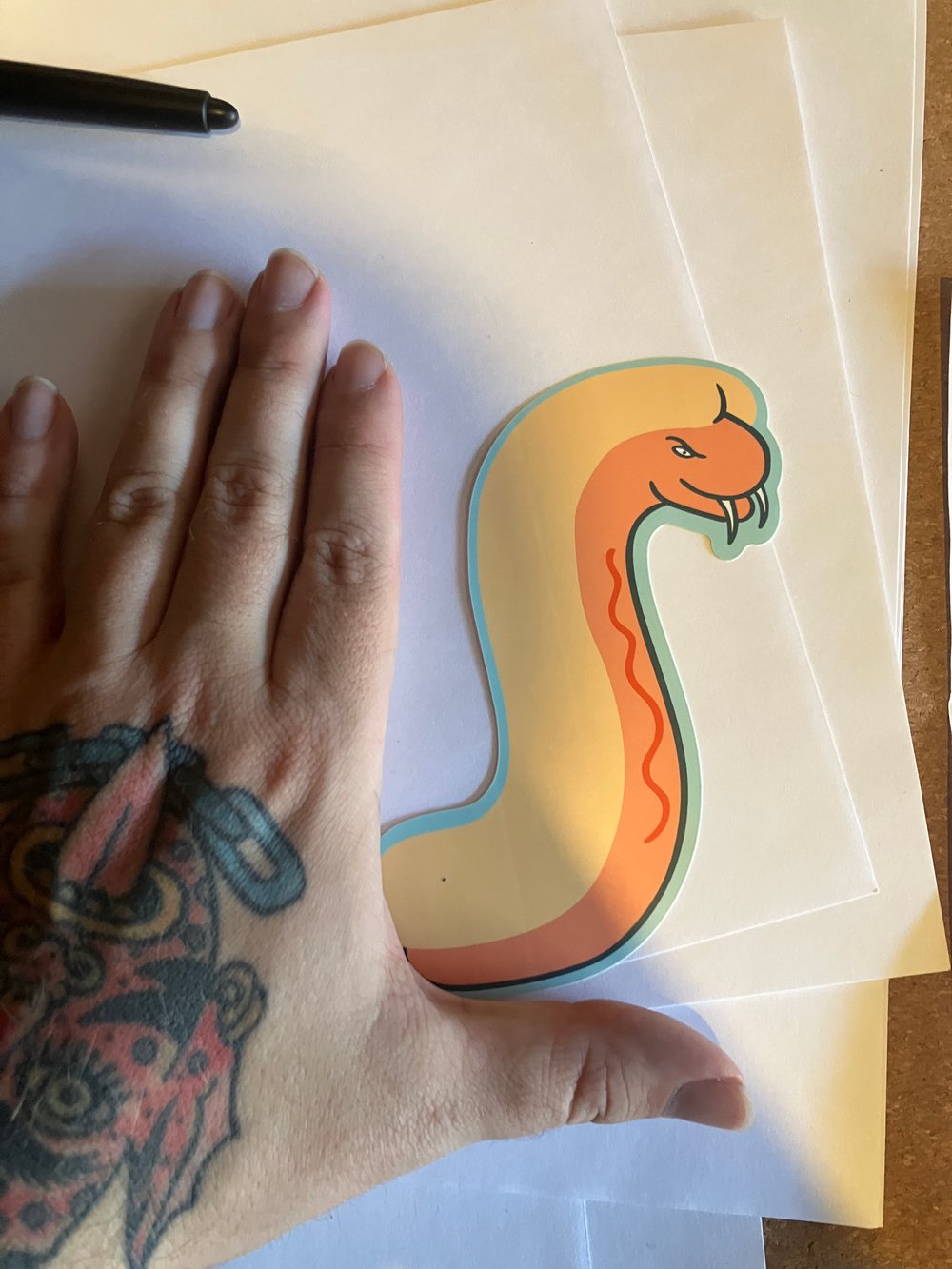 Image of Hot Dog Snake sticker