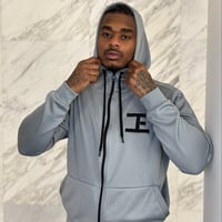 Image 4 of IE Track Suit - Gray Chrome/Blk Logo