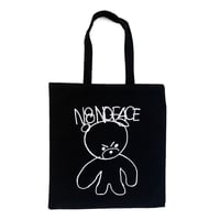 N8NOFACE MAD BEAR TOTE BAG (SCREENPRINTED)