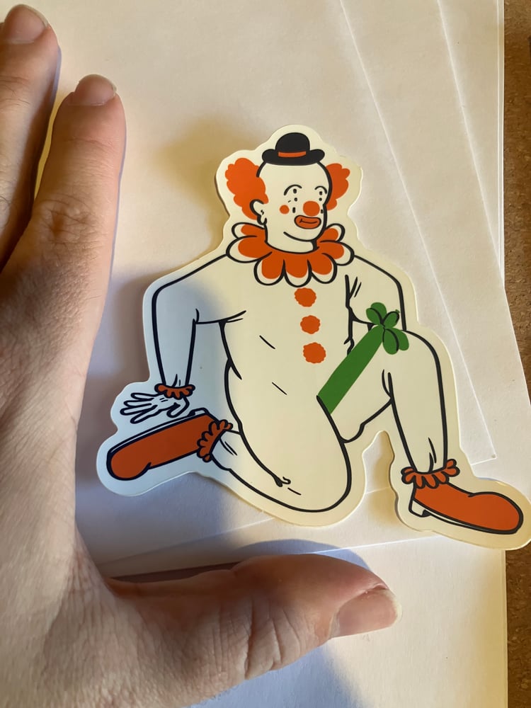Image of Excited Clown sticker
