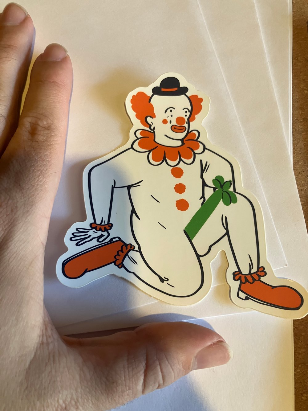 Image of Excited Clown sticker