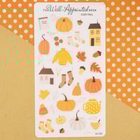 Image 1 of Cozy Fall Sticker Sheet (24-022)