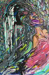 Caught up in her feelings 