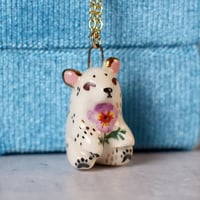 Pansy Bear Necklace