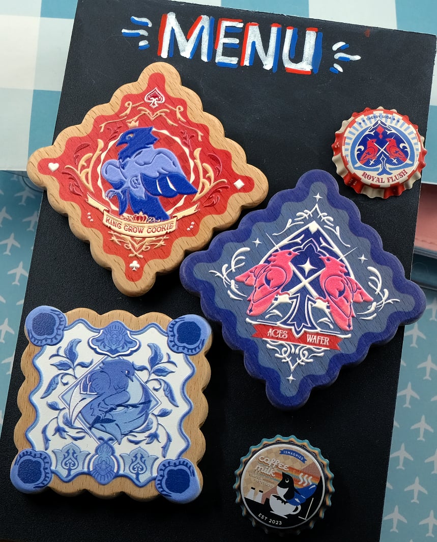 Embossed Wood Magnets