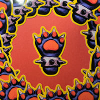 Clay Paw Sticker