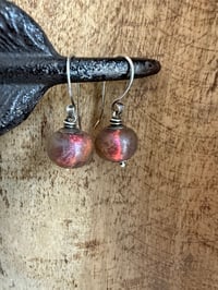 Image 6 of  Basha bead sterling silver earrings 