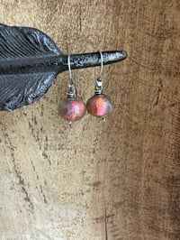 Image 11 of  Basha bead sterling silver earrings 