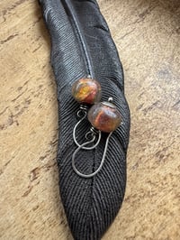 Image 7 of  Basha bead sterling silver earrings 