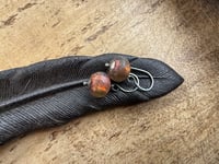 Image 10 of  Basha bead sterling silver earrings 