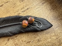 Image 12 of  Basha bead sterling silver earrings 