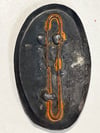 #170-CIVIL WAR SALE: VERY RARE ORIGINAL CONFEDERATE CARTRIDGE BOX METAL PLATE