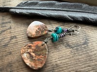 Image 5 of 'Earth Within” Sterling and gemstones earrings n207