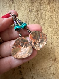 Image 13 of 'Earth Within” Sterling and gemstones earrings n207