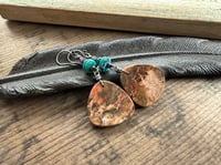 Image 4 of 'Earth Within” Sterling and gemstones earrings n207