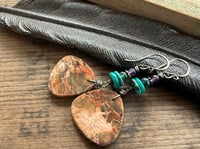 Image 14 of 'Earth Within” Sterling and gemstones earrings n207