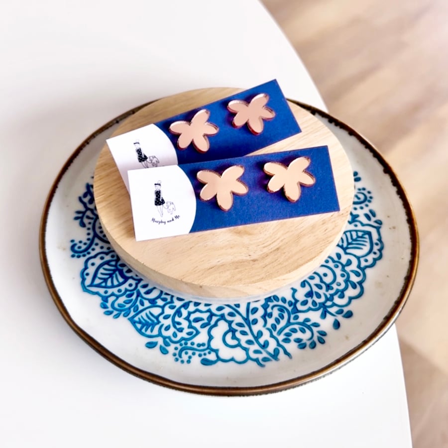 Image of Mini Fleur Mirror Studs