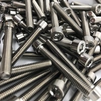 Image 2 of 6mm x 1.0mm x 45mm Allen Ti Bolt - #599