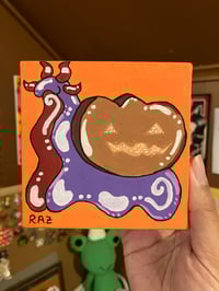 Chocolate Pumpkin Snail Painting